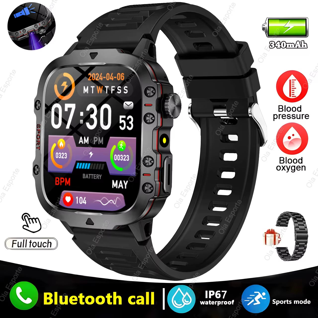 Discover the Ultimate 2025 Smartwatch for Men: Bluetooth Calling, Fitness Tracking, and IP68 Waterproof Design - Perfect for Android and iOS!
