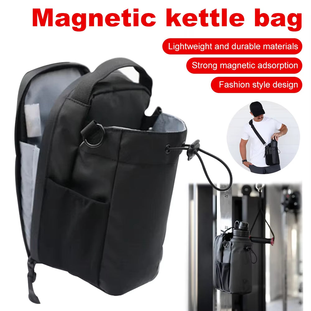 Elevate Your Workout: Magnetic Gym Bag with Phone Pocket and Large Capacity for Hydration on the Go