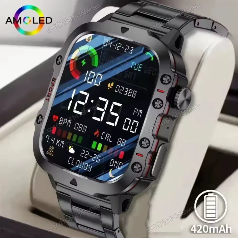 Discover the Ultimate 2025 Smartwatch for Men: Bluetooth Calling, Fitness Tracking, and IP68 Waterproof Design - Perfect for Android and iOS!