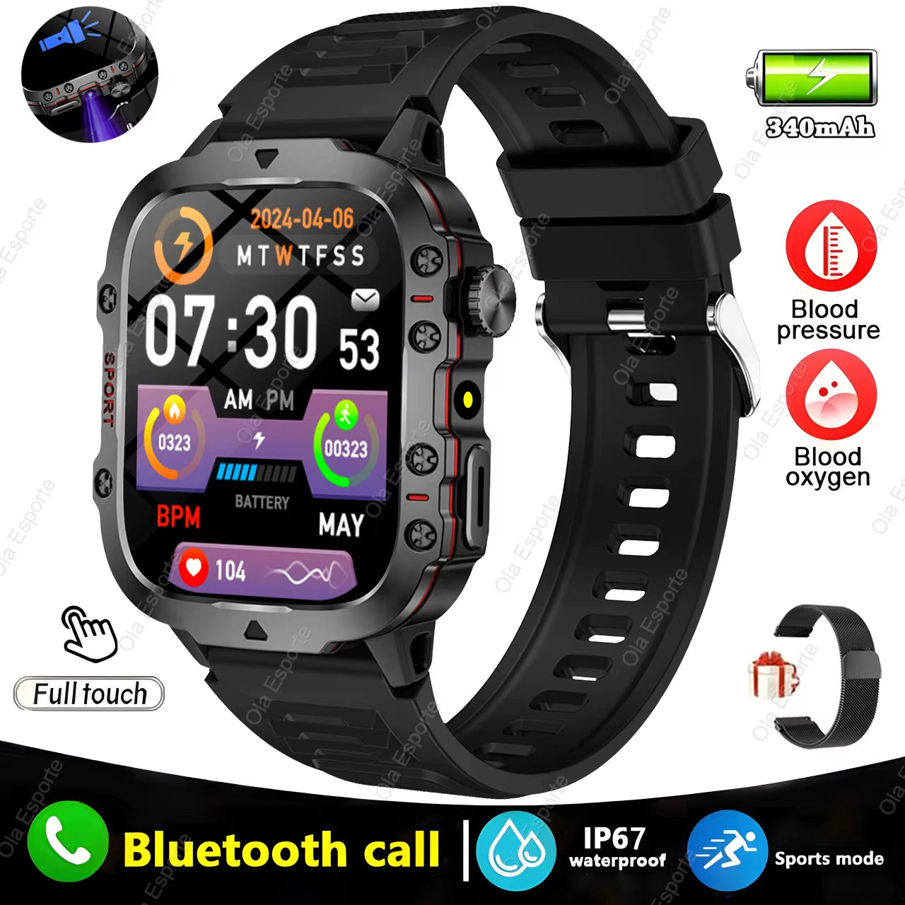 Discover the Ultimate 2025 Smartwatch for Men: Bluetooth Calling, Fitness Tracking, and IP68 Waterproof Design - Perfect for Android and iOS!